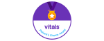 Purple Vitals Award Ribbon