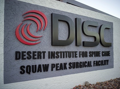 DISC Signage for Location in Squaw Peak