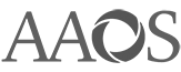 A Black And White Logo For AAOS On A White Background