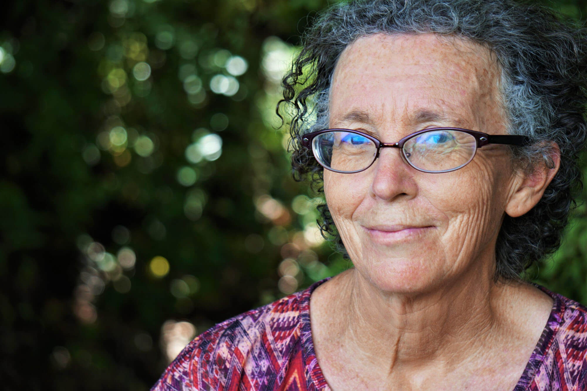 Older woman in a park