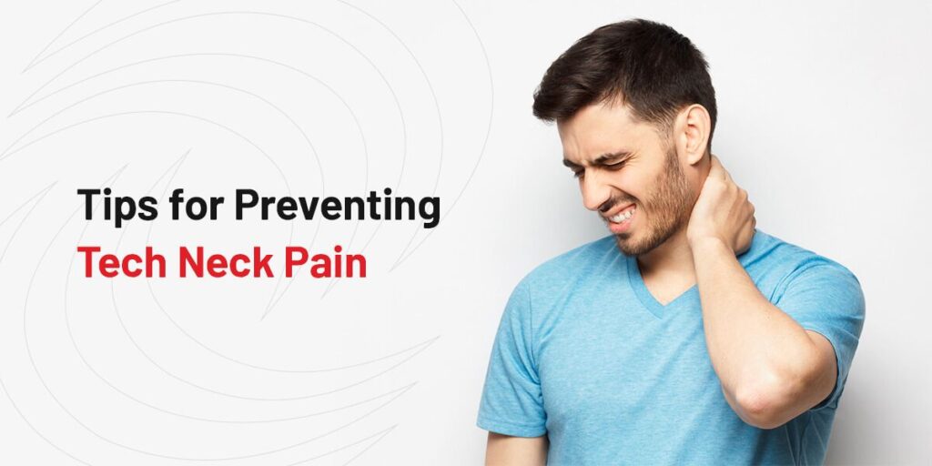 Tips to prevent 'tech neck' and other pain from technology use