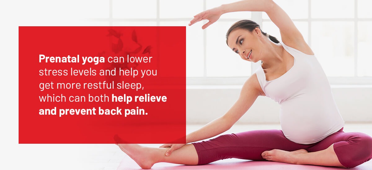 Help Pregnancy Back Pain with Stretching