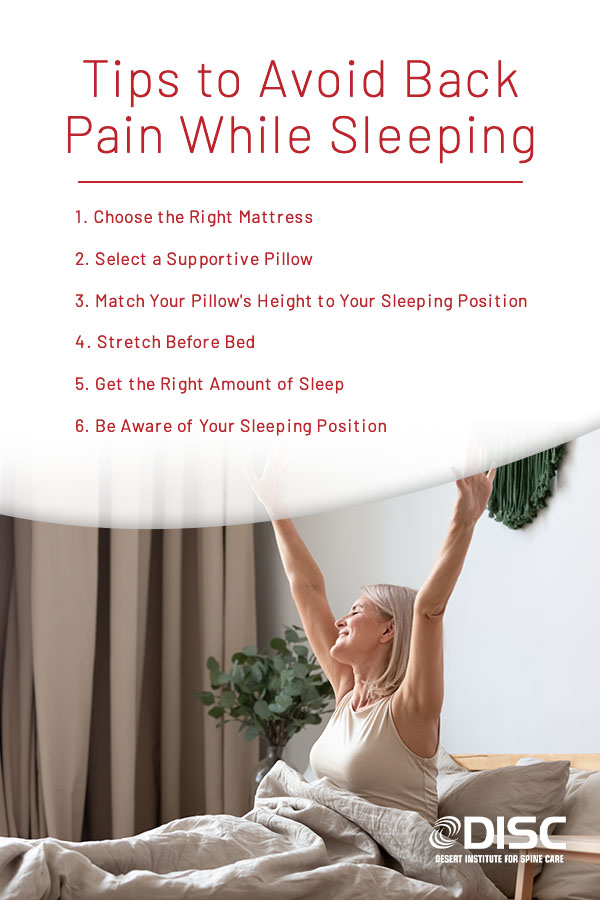 Tips to reduce sleep-related back pain