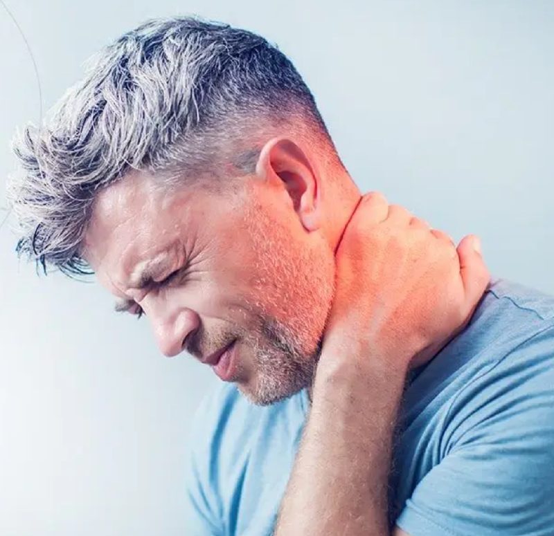 Man with neck pain