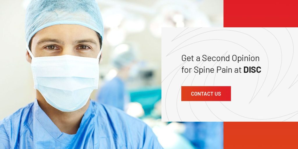 Get a Second Opinion for Spine Pain at DISC