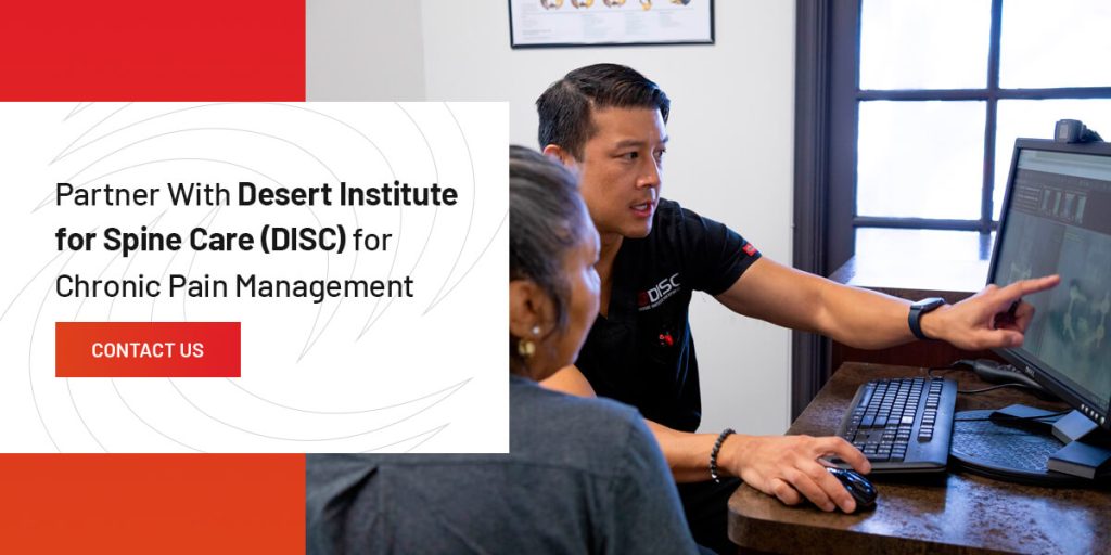 partner with desert institute for spine care for annular disc pain